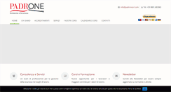 Desktop Screenshot of padronesrl.com