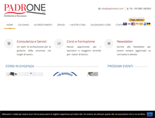 Tablet Screenshot of padronesrl.com